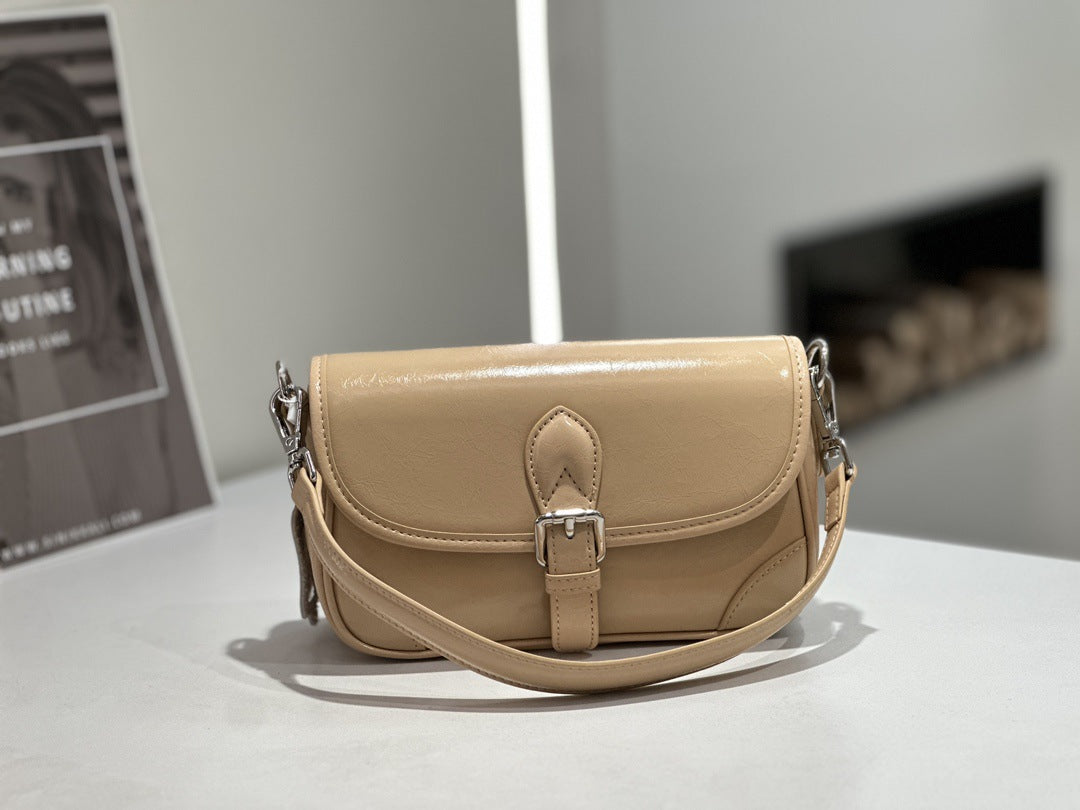 Sac bandoulière en cuir véritable – Luxe & qualité supérieure – vue du produit