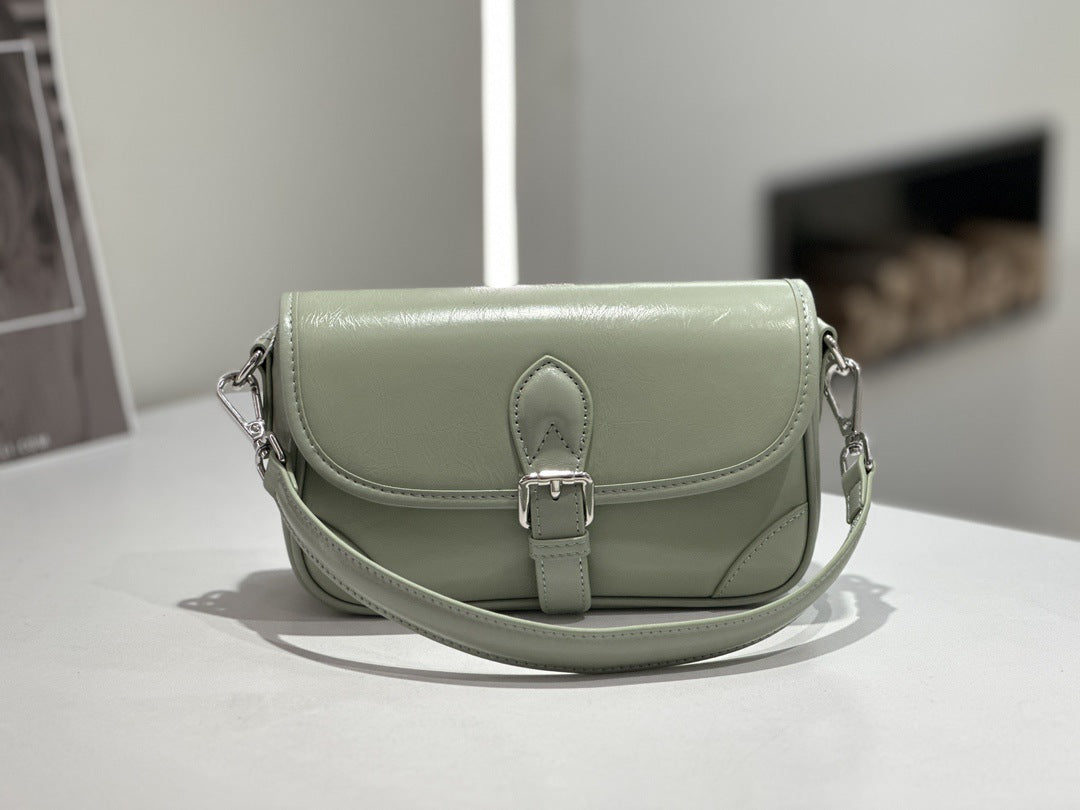 Sac bandoulière en cuir véritable – Luxe & qualité supérieure – vue du produit
