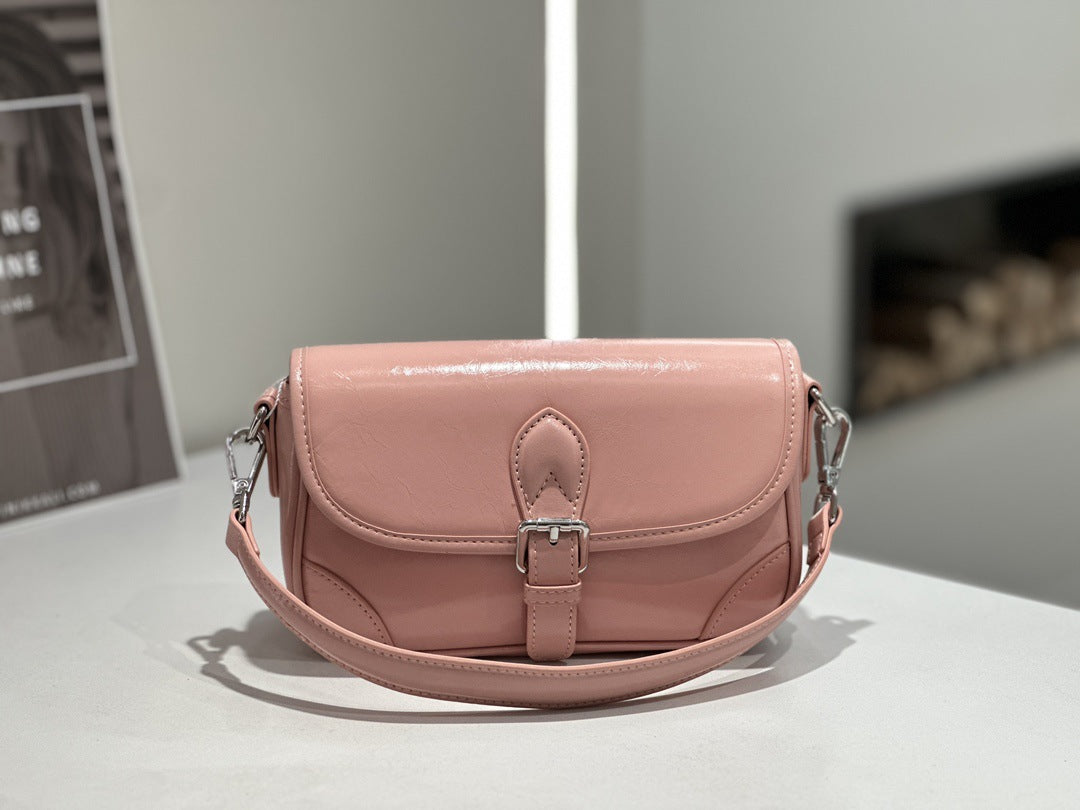 Sac bandoulière en cuir véritable – Luxe & qualité supérieure – vue du produit